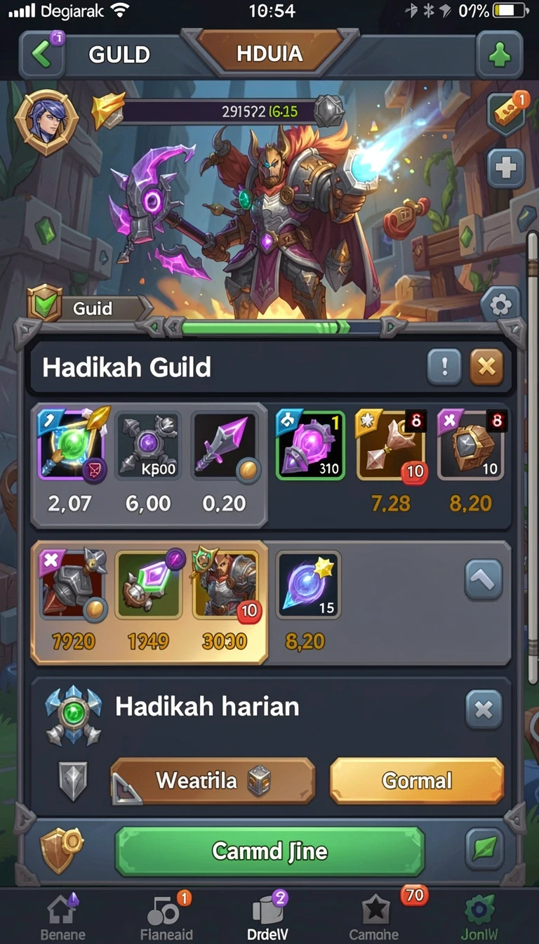 Galeri pratinjau visual catoto build APK resmi terbaru